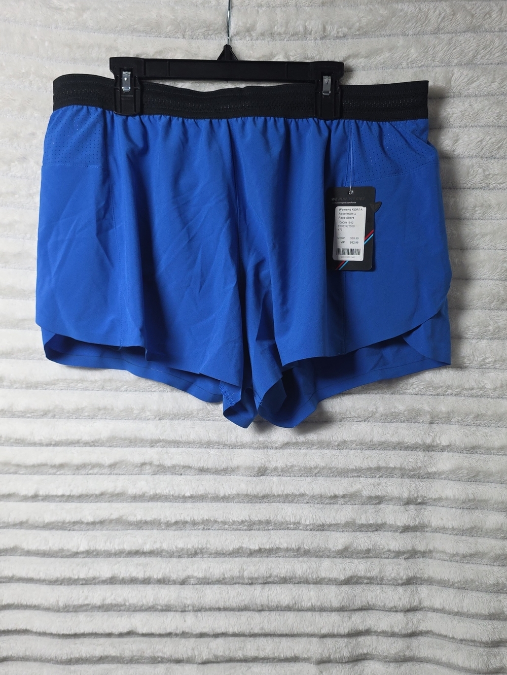 0513 Korsa Women's Athletic Shorts with Built In Underwear; Large
